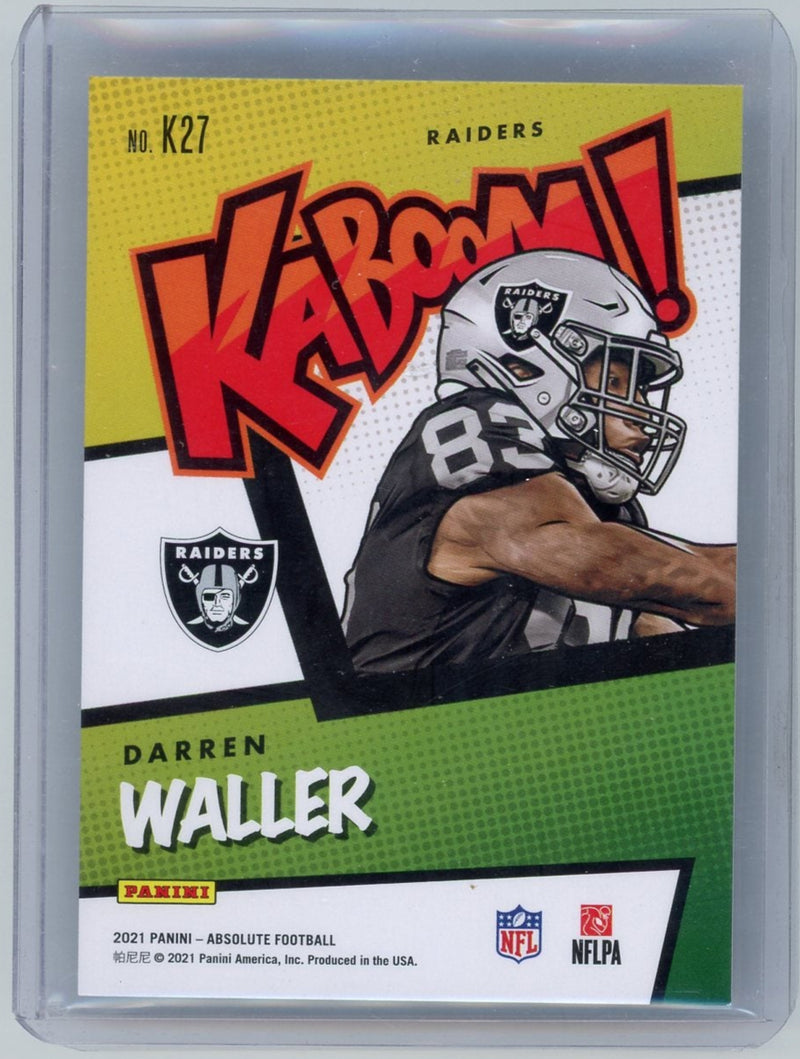 Darren Waller 2021 Panini Absolute Kaboom!