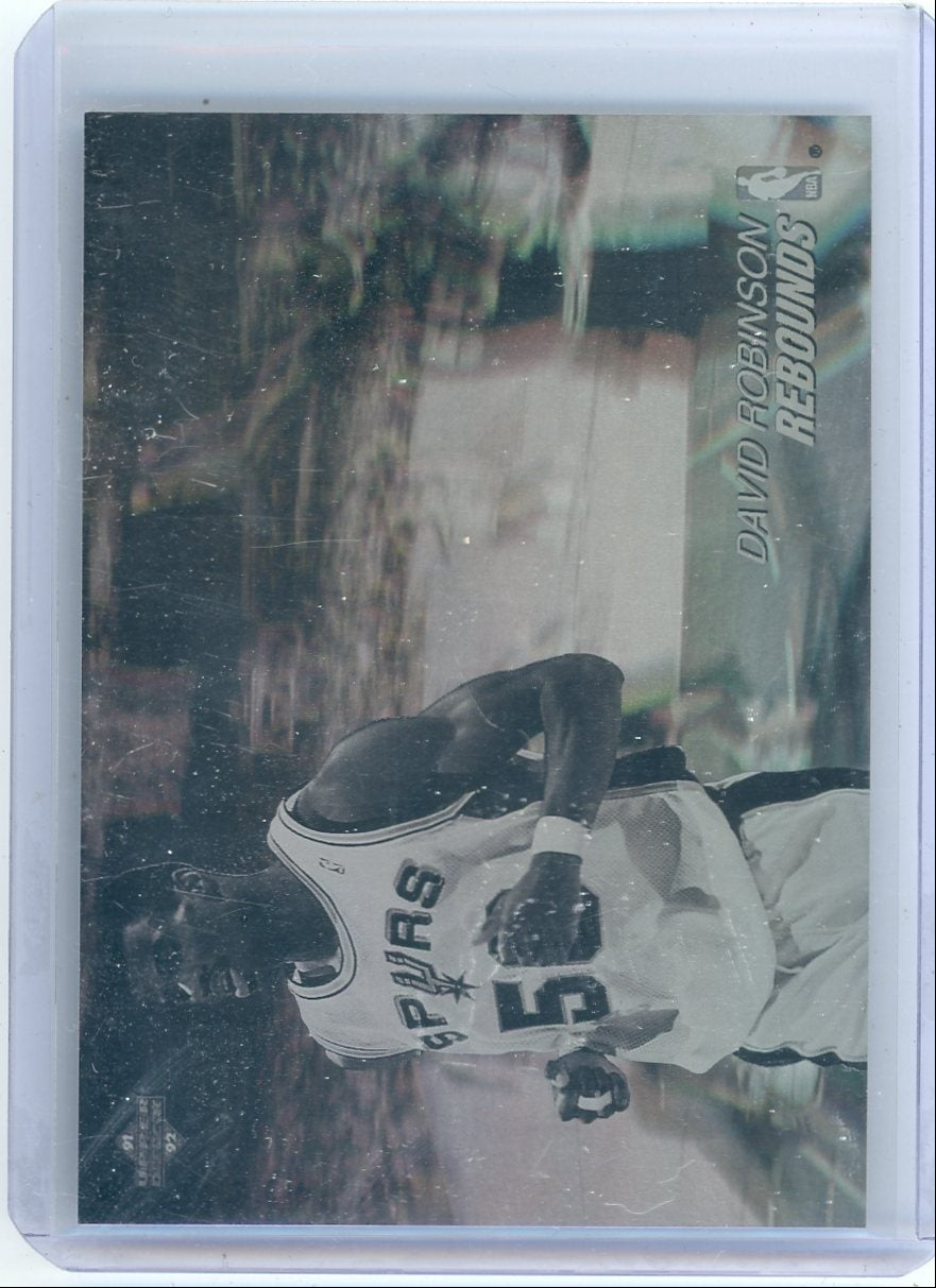 David Robinson 1991 Upper Deck Award Winners Rebounds Hologram