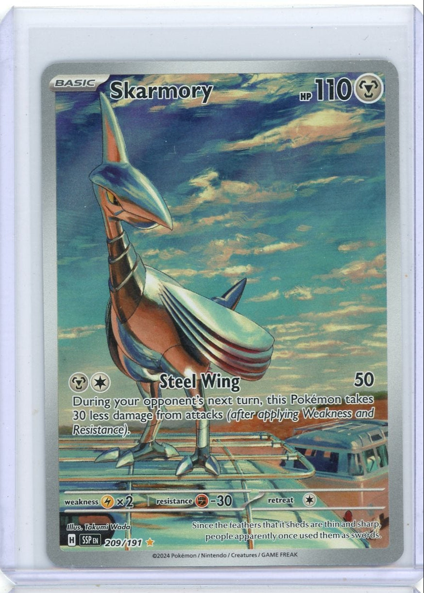 Skarmory Pokémon Surging Sparks Illustration Rare #209/191