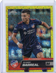Alvaro Barreal 2023 Topps Chrome MLS gold mini diamond refractor #'d 30/50