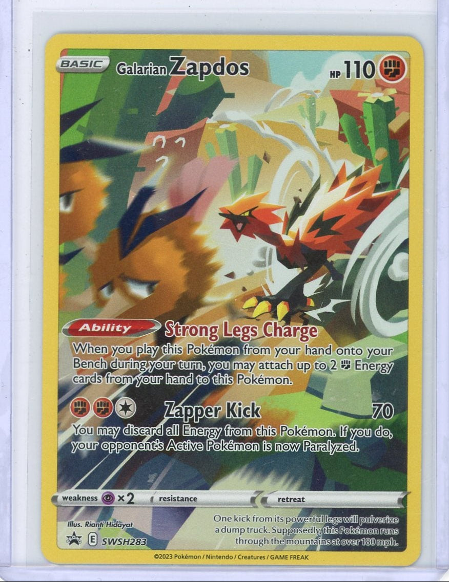 Galarian Zapdos 2023 Pokémon Black Star Promo SWSH283