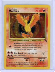 Moltres Pokemon Fossil holo #12/62 MP