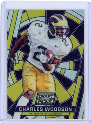 Charles Woodson 2016 Prizm Draft Picks Stained Glass SP