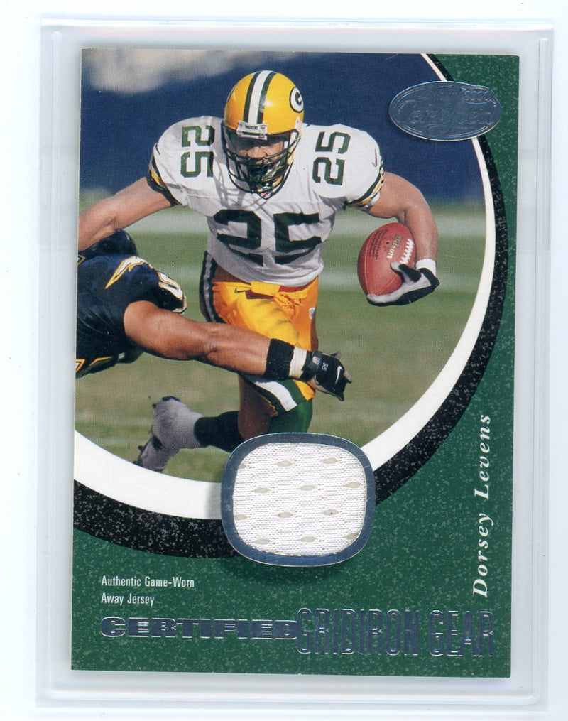 Dorsey Levens 2000 Donruss Certified Gridiron Gear 