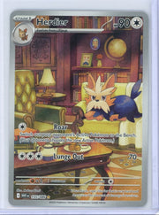 Herdier Pokémon White Flare Illustration Rare #155/086