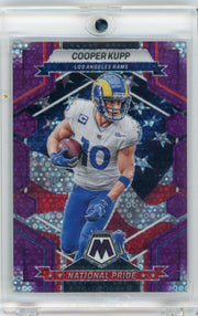 Cooper Kupp 2023 Panini Mosaic National Pride purple disco #'d 07/50