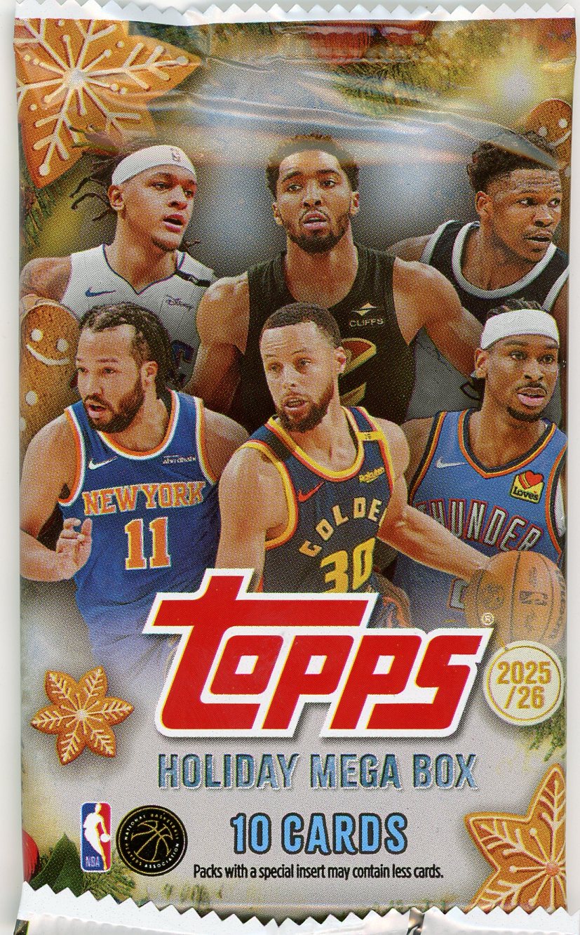 2025-26 Topps Holiday Basketball Mega Box pack