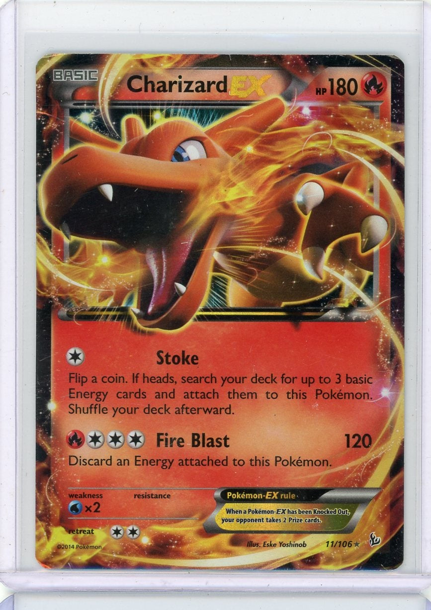 Charizard EX 2014 Pokemon Flashfire #11/106 HP/DMG