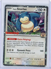 Hop's Snorlax 2025 Pokemon Game Stop Promo rare holo 117/159