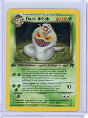 Dark Arbok Pokemon Team Rocket 1st Edition holo #2/82 LP