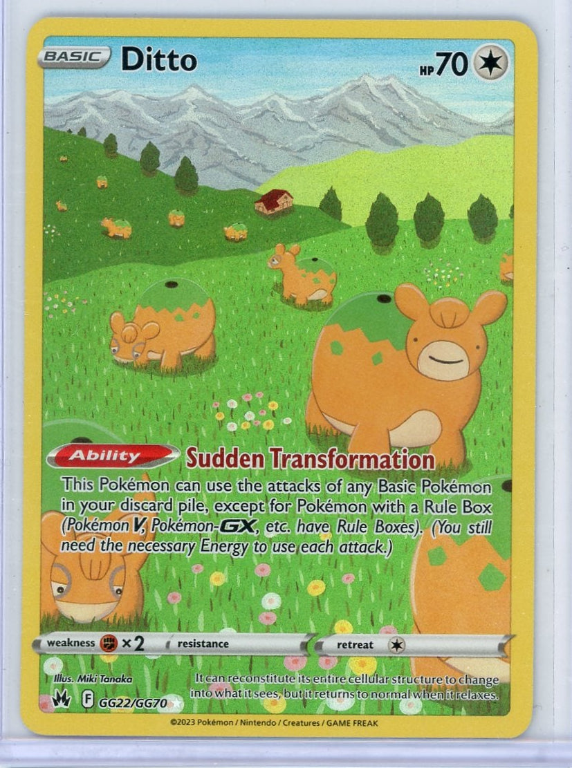 Ditto Pokémon Crown Zenith Galarian Gallery #GG22/70