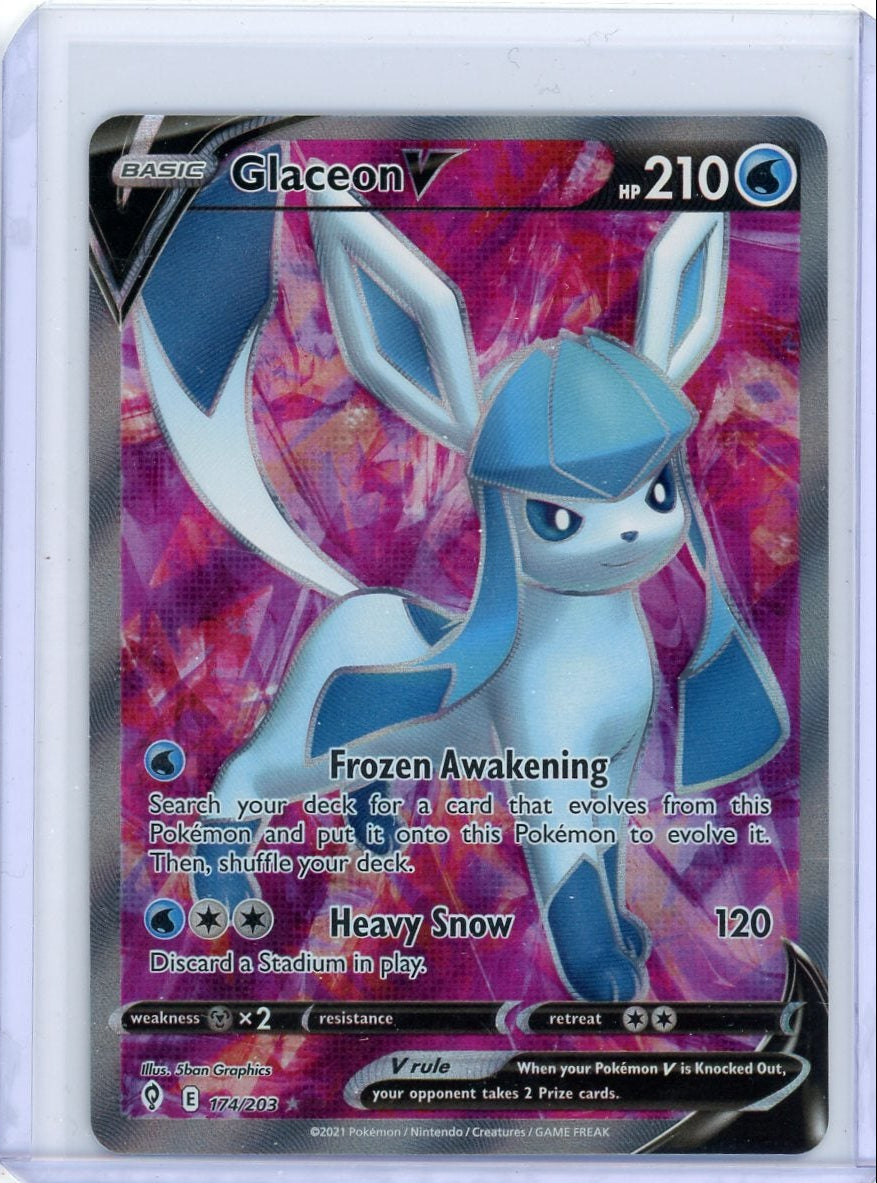 Glaceon V Pokémon Evolving Skies Full-Art #174/203