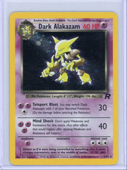 Dark Alakazam Pokemon Team Rocket holo #1/82 LP/MP