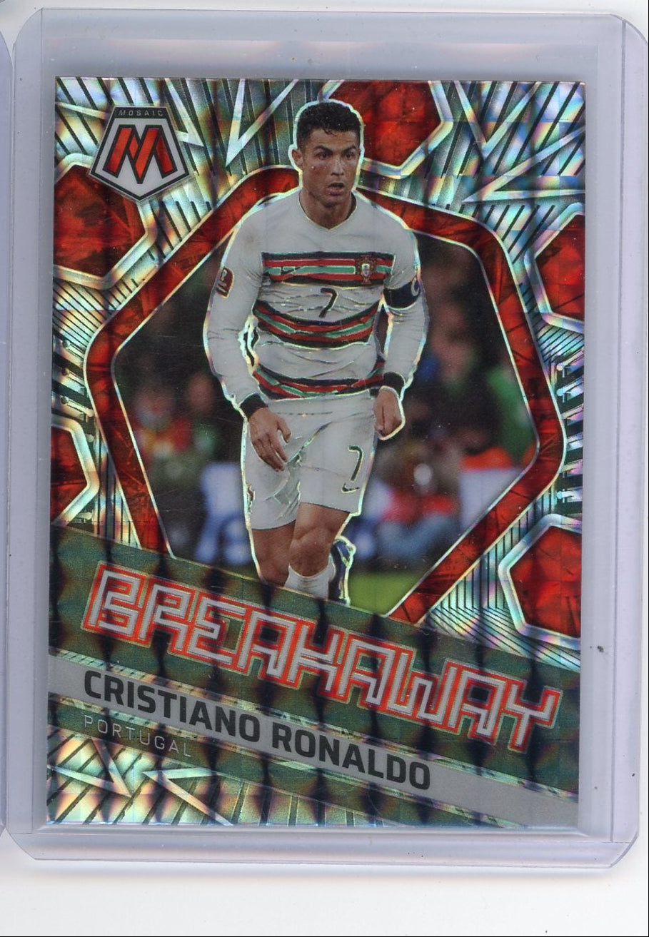 Cristiano Ronaldo 2021-22 Panini Mosaic Road to the World Cup Breakaway Mosaic prizm