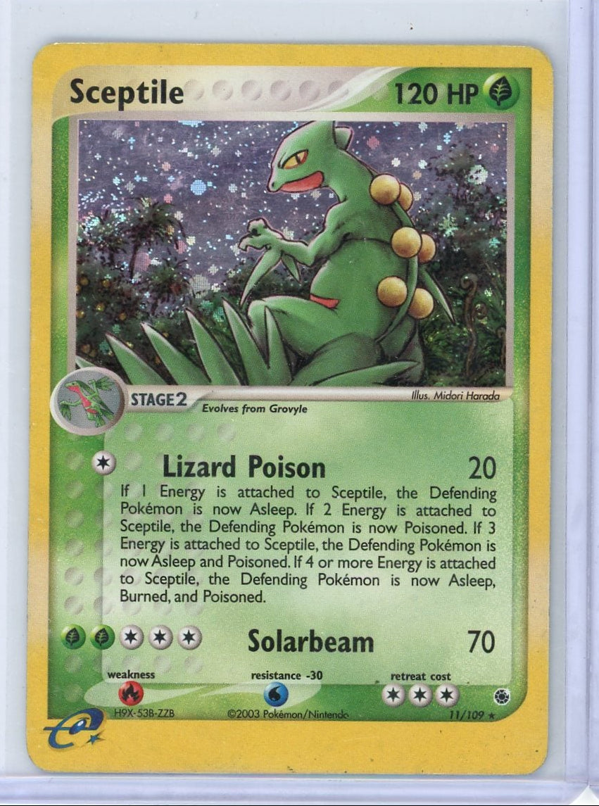 Sceptile Pokémon Ruby & Sapphire Holo #11/109