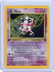 Mr. Mime Pokemon Jungle 1st Edition holo #6/64 LP