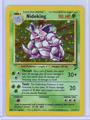Nidoking Pokemon Base Set 2 holo #11/130 LP/NM