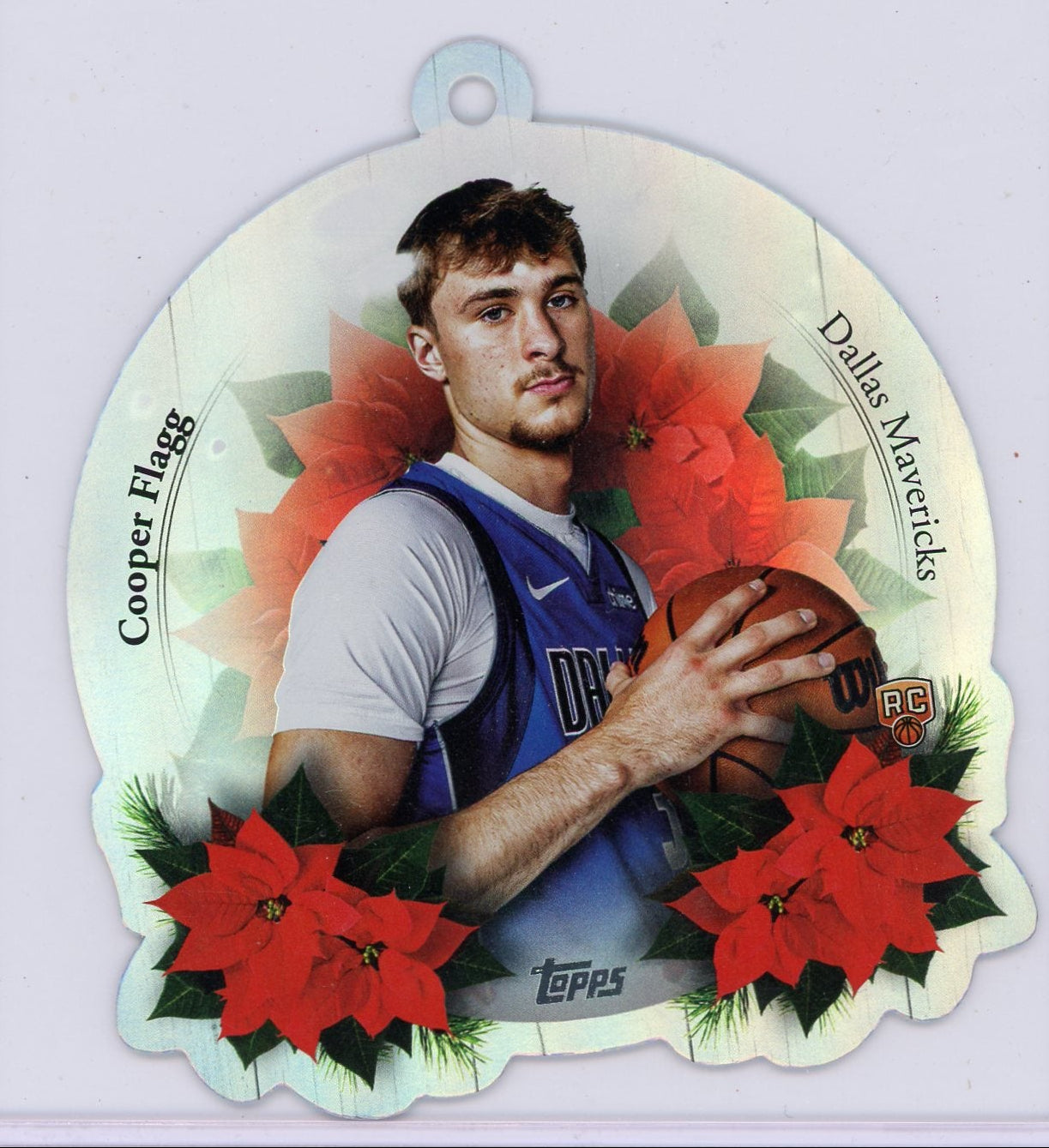 Cooper Flagg 2025-26 Topps Holiday Ornament rookie card box topper