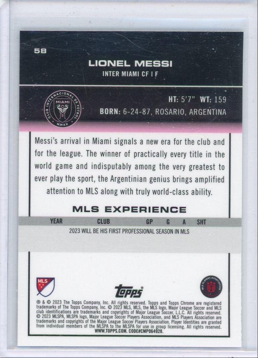 Lionel Messi 2023 Topps Chrome #58