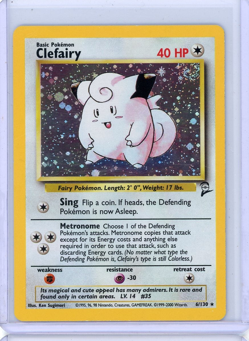 Clefairy Pokemon Base Set 2 holo #6/130 LP