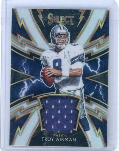 Troy Aikman 2020 Panini Select jersey relic #'d 77/99