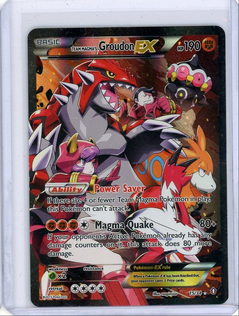 Groudon ex 2015 Pokemon Double Crisis rare holo 