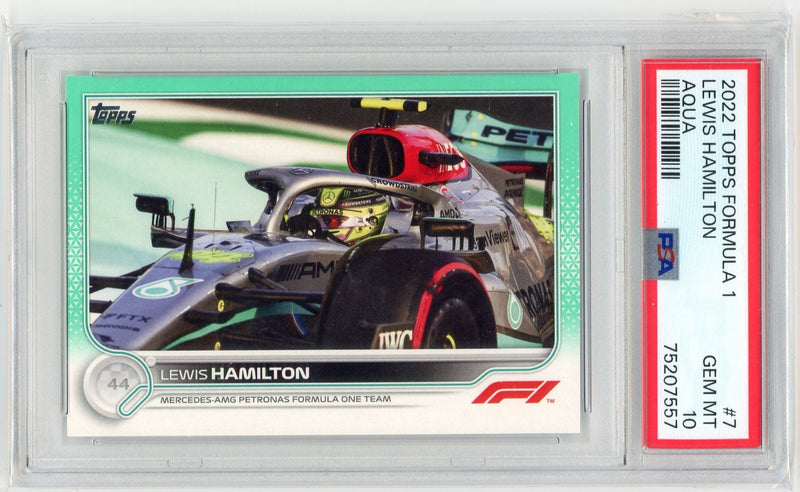 Lewis Hamilton 2022 Topps Formula 1 aqua 