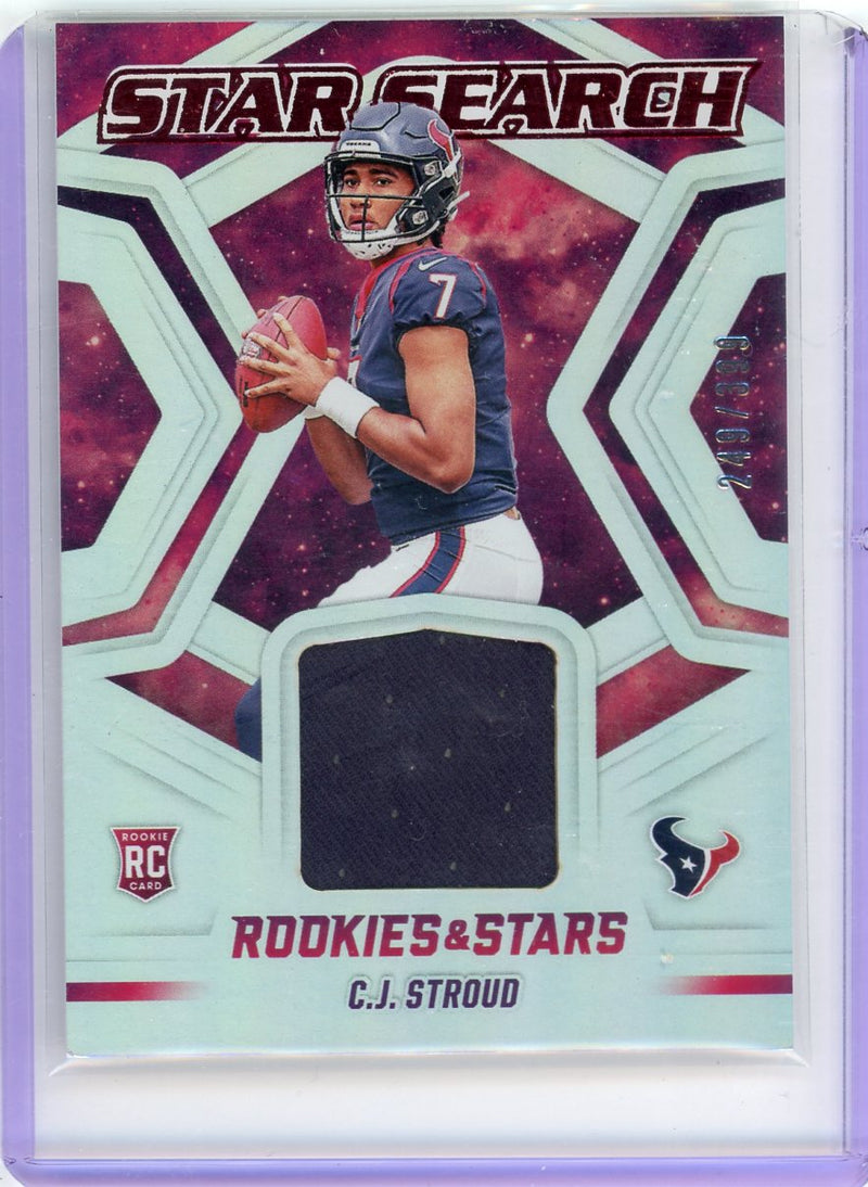 C.J. Stroud 2023 Panini Rookies & Stars Star Search Relic 