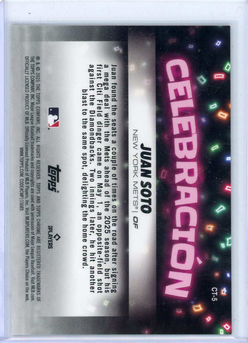 Juan Soto Topps Chrome 2021 Celebracion SSP #CT-5