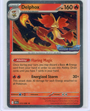 Delphox Pokémon Chaos Rising Stamped Holo #013/086