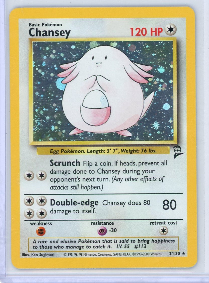 Chansey Pokémon Base Set 2 Holo #3/130