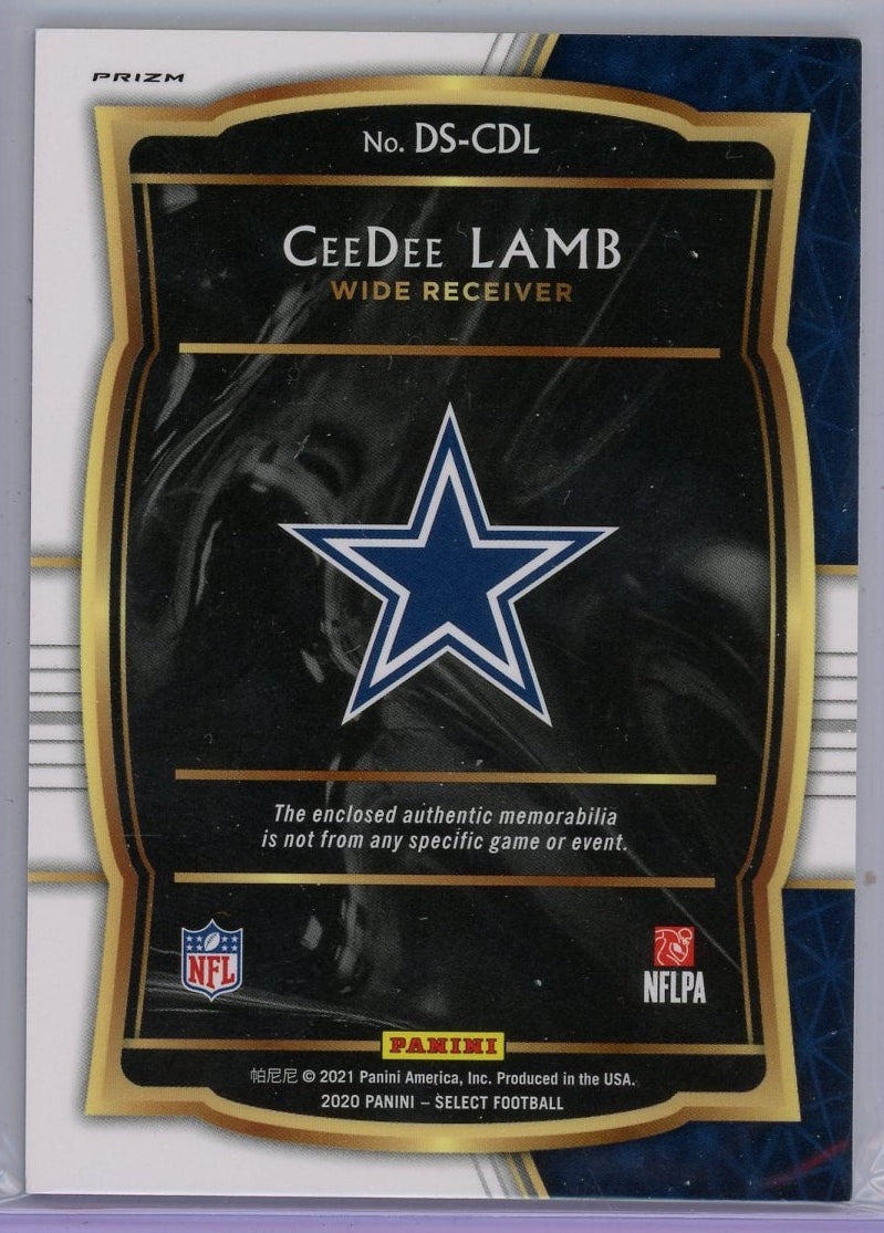 CeeDee Lamb 2020 Panini Select Draft Pick Relic