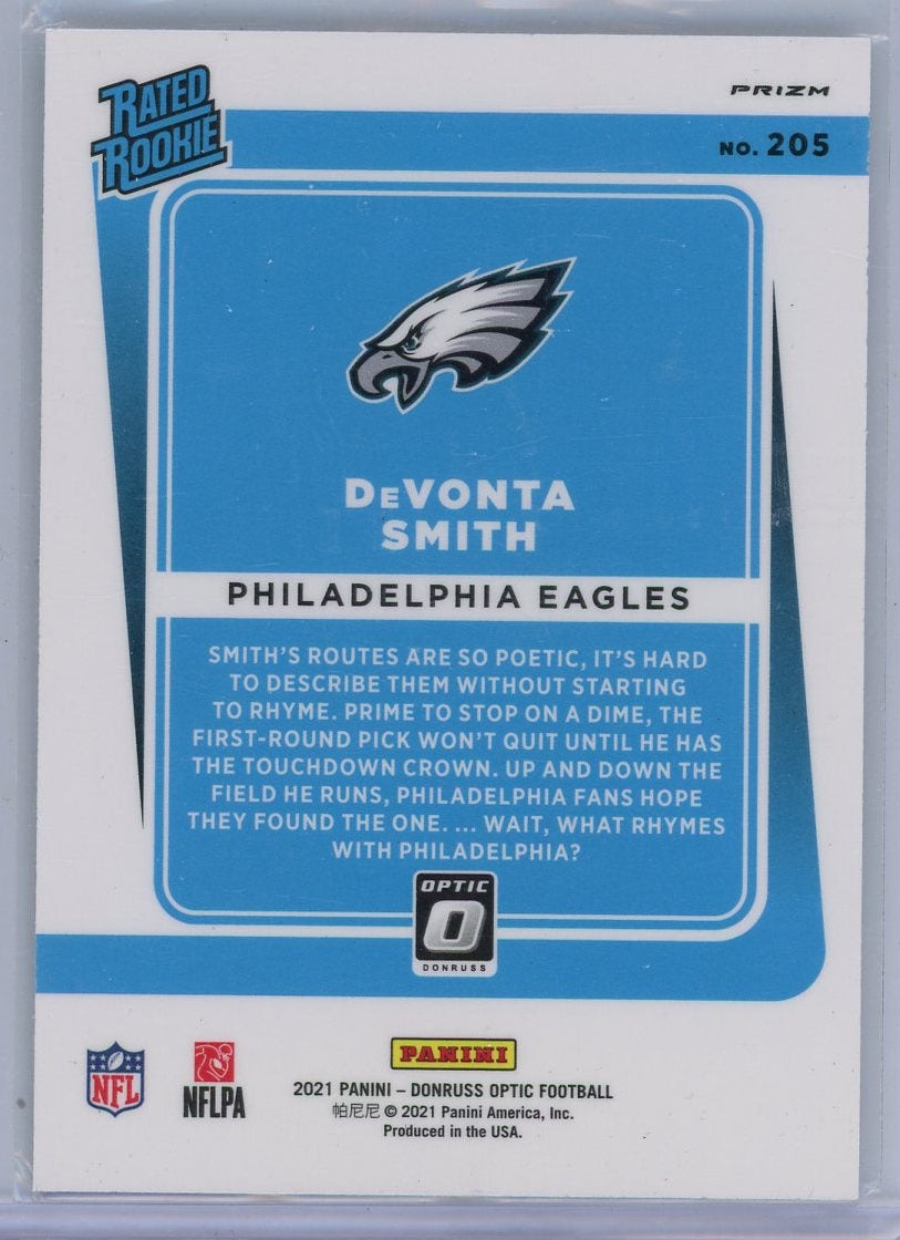 DeVonta Smith 2021 Panini Donruss Optic holo RC