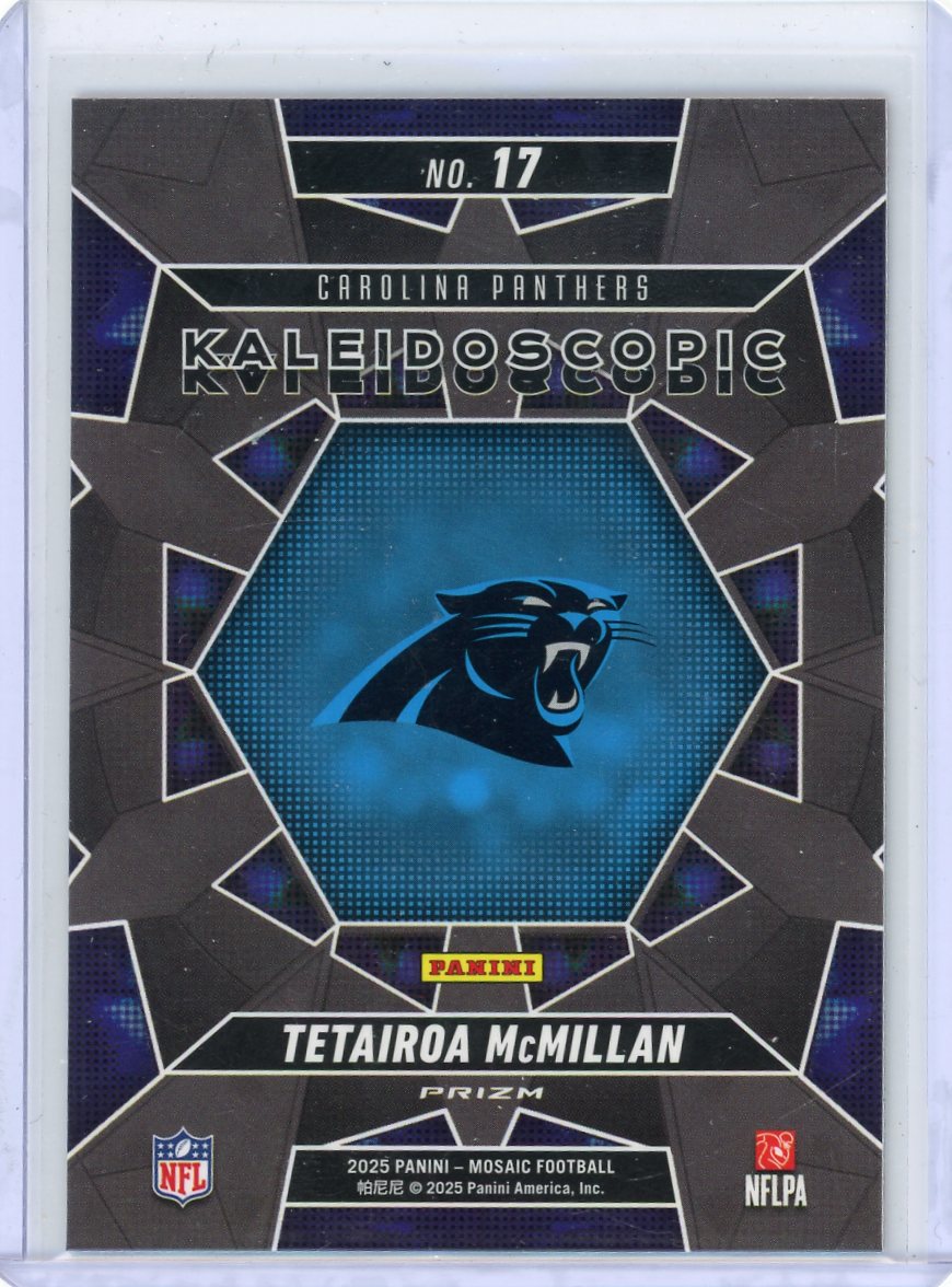 Tetairoa McMillan 2025 Panini Mosaic Kaleidoscopic Rookie SSP