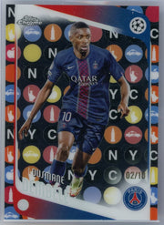 Ousmane Dembele 2025-26 Topps Chrome UEFA Big Apple SP black ref. #'d 02/10