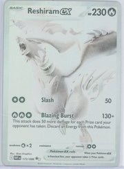 Reshiram ex Pokémon White Flare Black White Rare #173/086