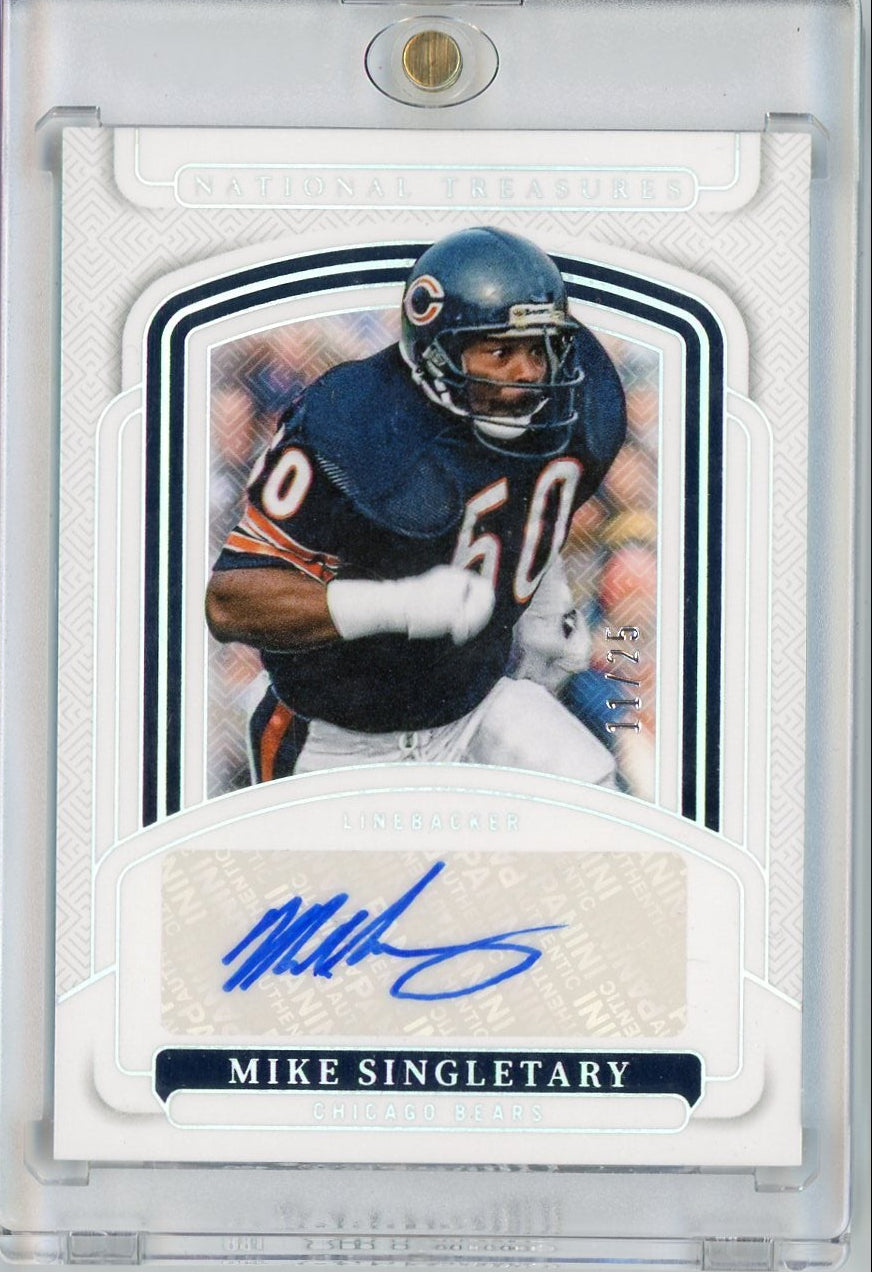 Mike Singletary 2024 Panini National Treasures autograph #'d 11/25