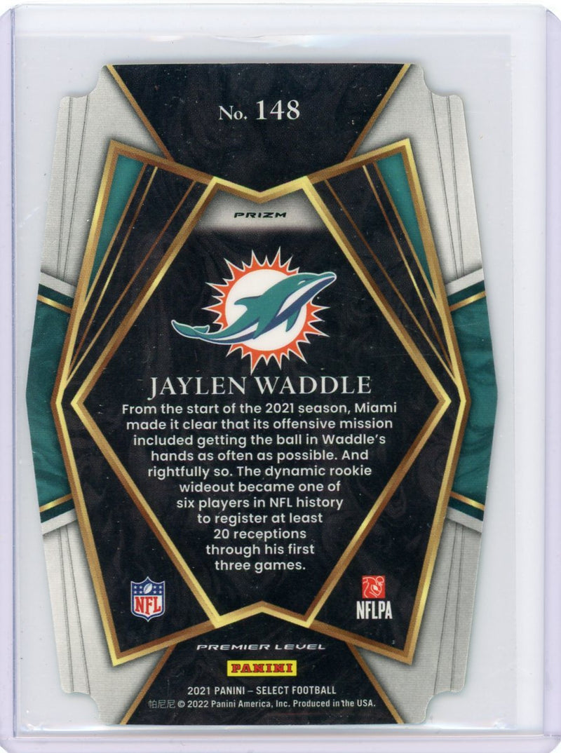 NFL 2021 Panini Select Single Card Green Yellow Die-Cut Prizm Jaylen Waddle  148 Rookie - ToyWiz