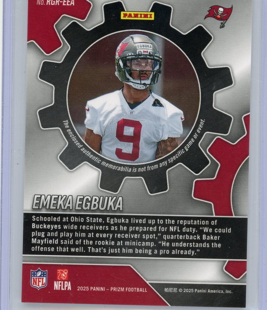 Emeka Egbuka 2025 Panini Prizm RC Insert #RGR-EEA