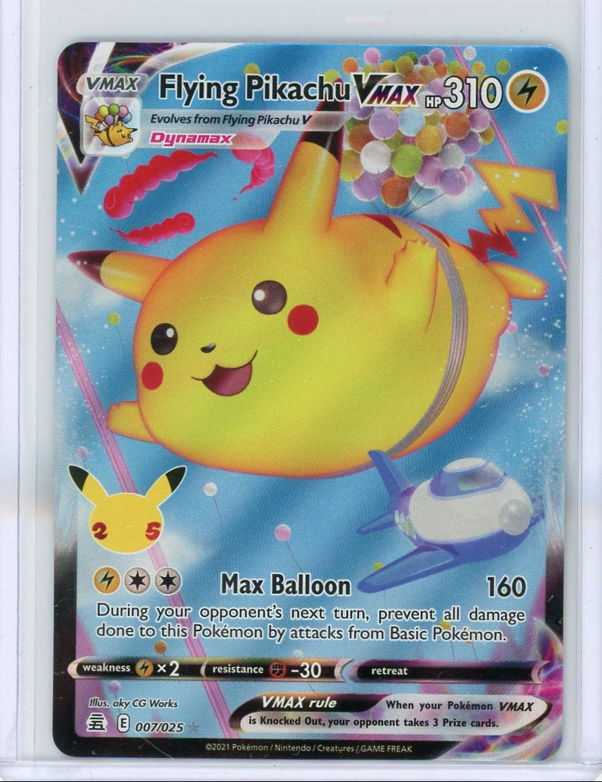 Flying Pikachu Vmax Pokémon Celebrations Ultra Rare #007/025