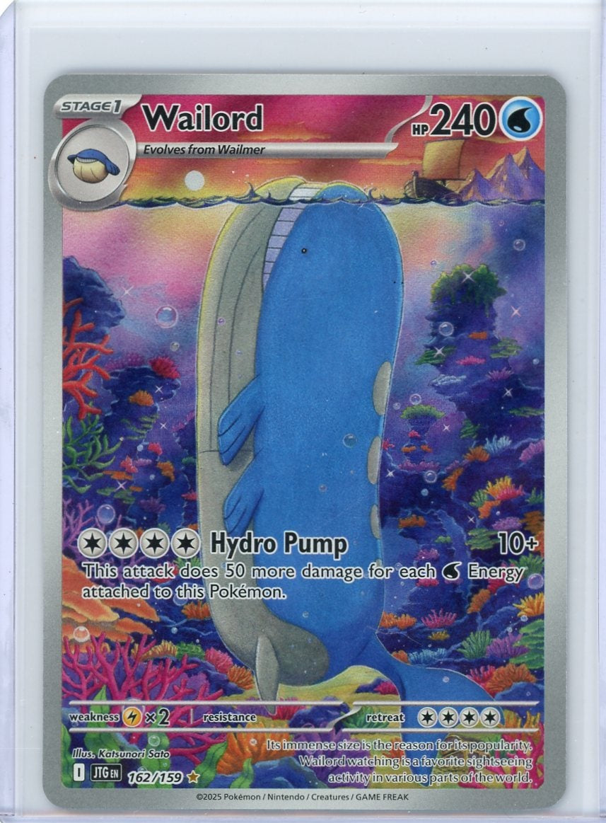 Wailord Pokémon Journey Together Illustration Rare #162/159