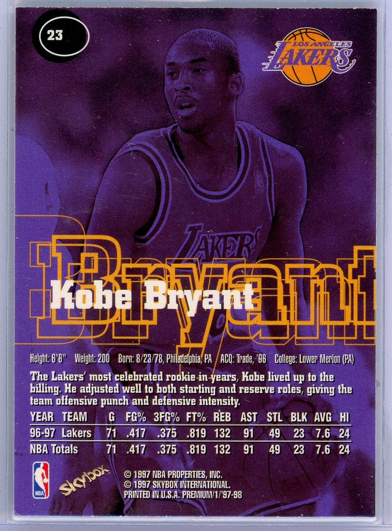 Kobe Bryant 1997 SkyBox Premium RC #23