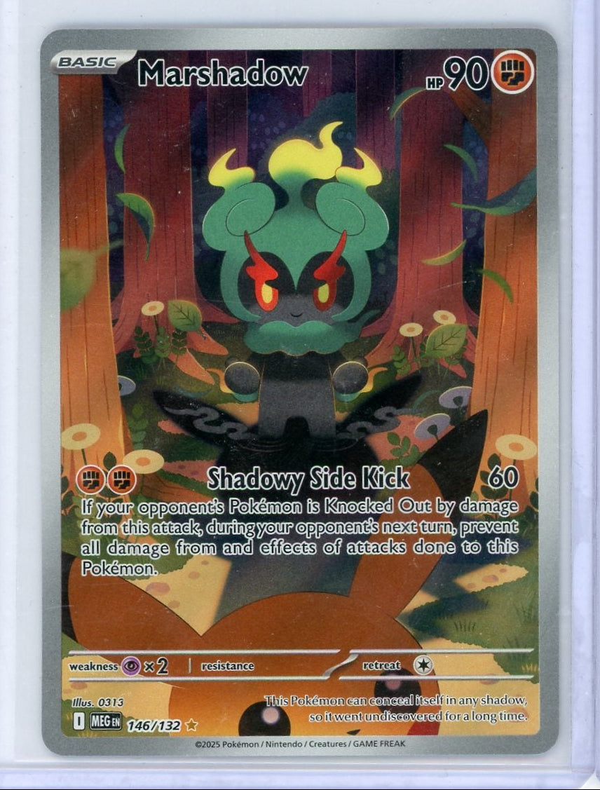 Marshadow Pokémon Mega Evolution Illustration Rare #146/132