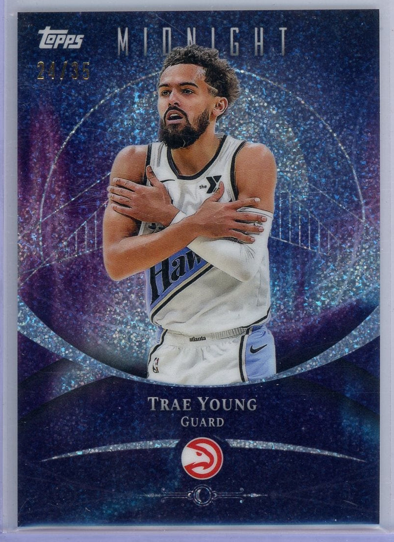 Trae Young 2025-26 Topps Midnight Basketball Winter Solstice 24/35