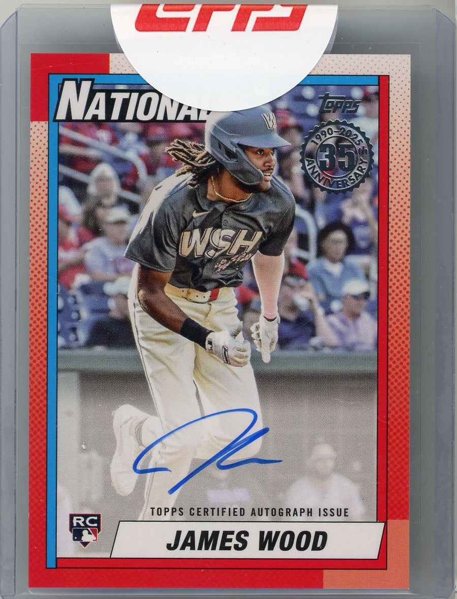 James Wood 2025 Topps 35th Anniversary Rookie Autograph (Sealed)