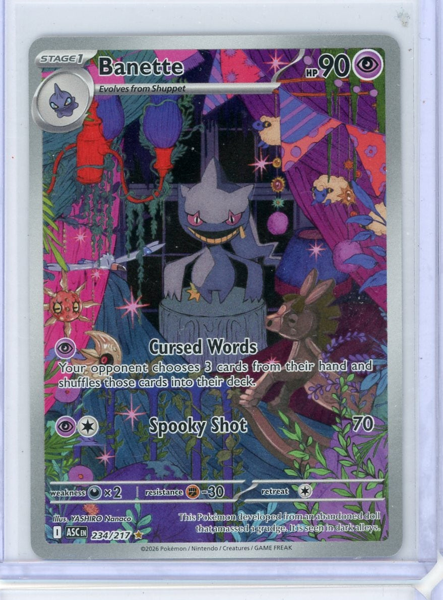 Banette Pokémon Ascended Heroes Illustration Rare #234/217