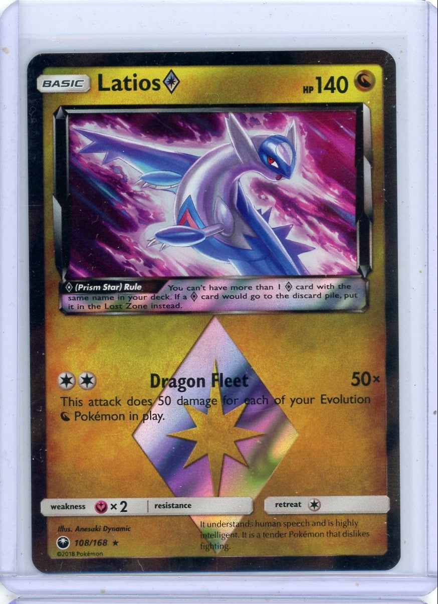 Latios Pokemon Celestial Storm holo #108/168