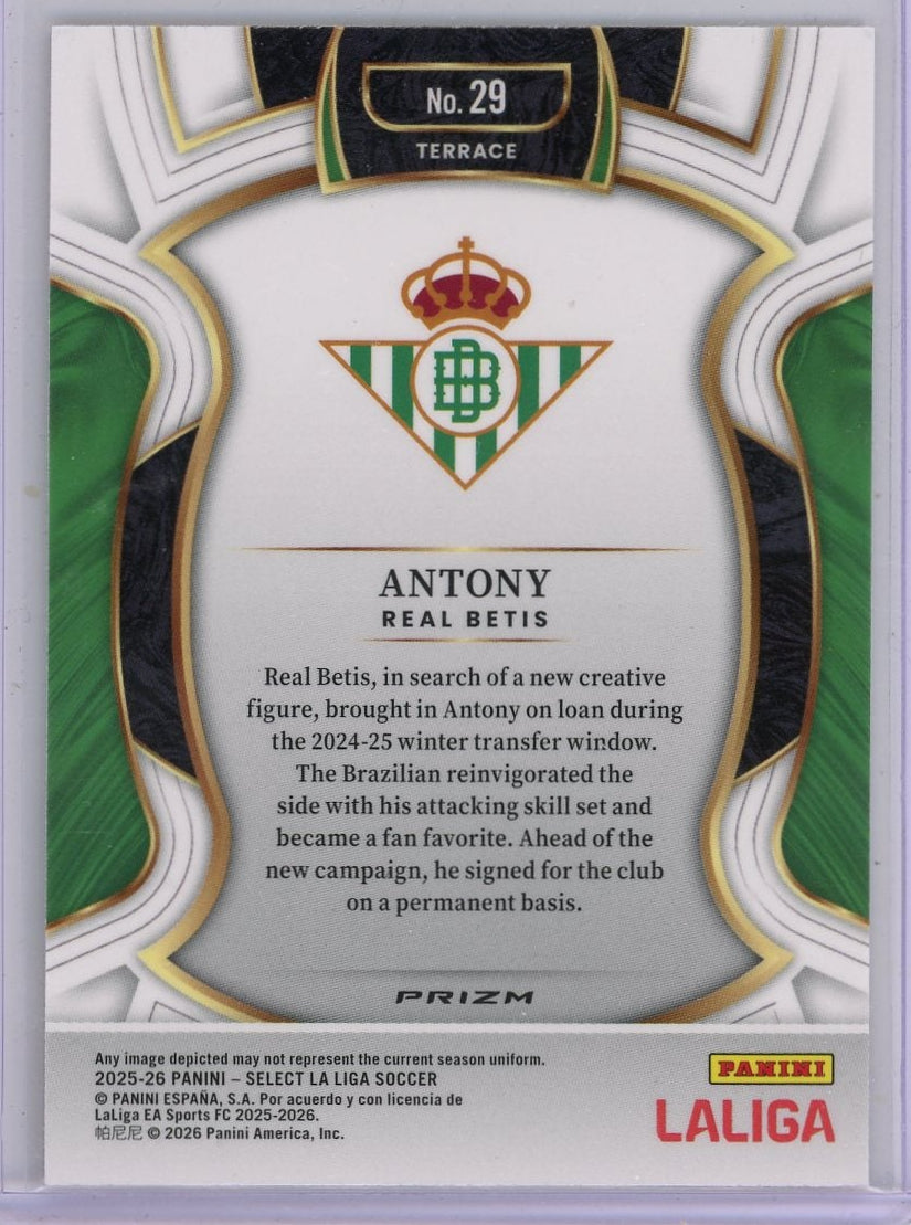 Antony 2025-26 Panini Select red pandora SP