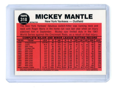 Micky Mantle 1997 Topps The Switch Hitter Connects Refractor #318