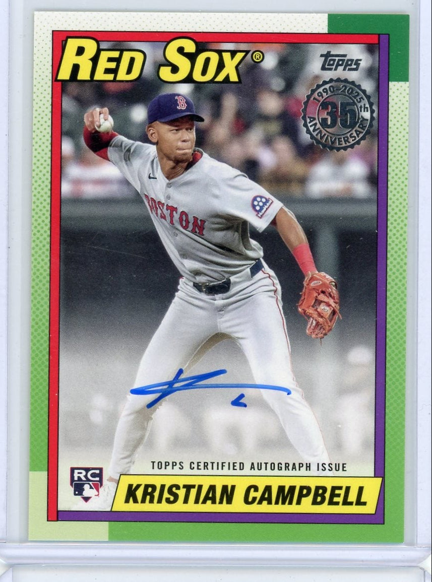 Kristian Campbell 2025 Topps Update Series 35th Anniversary Auto RC